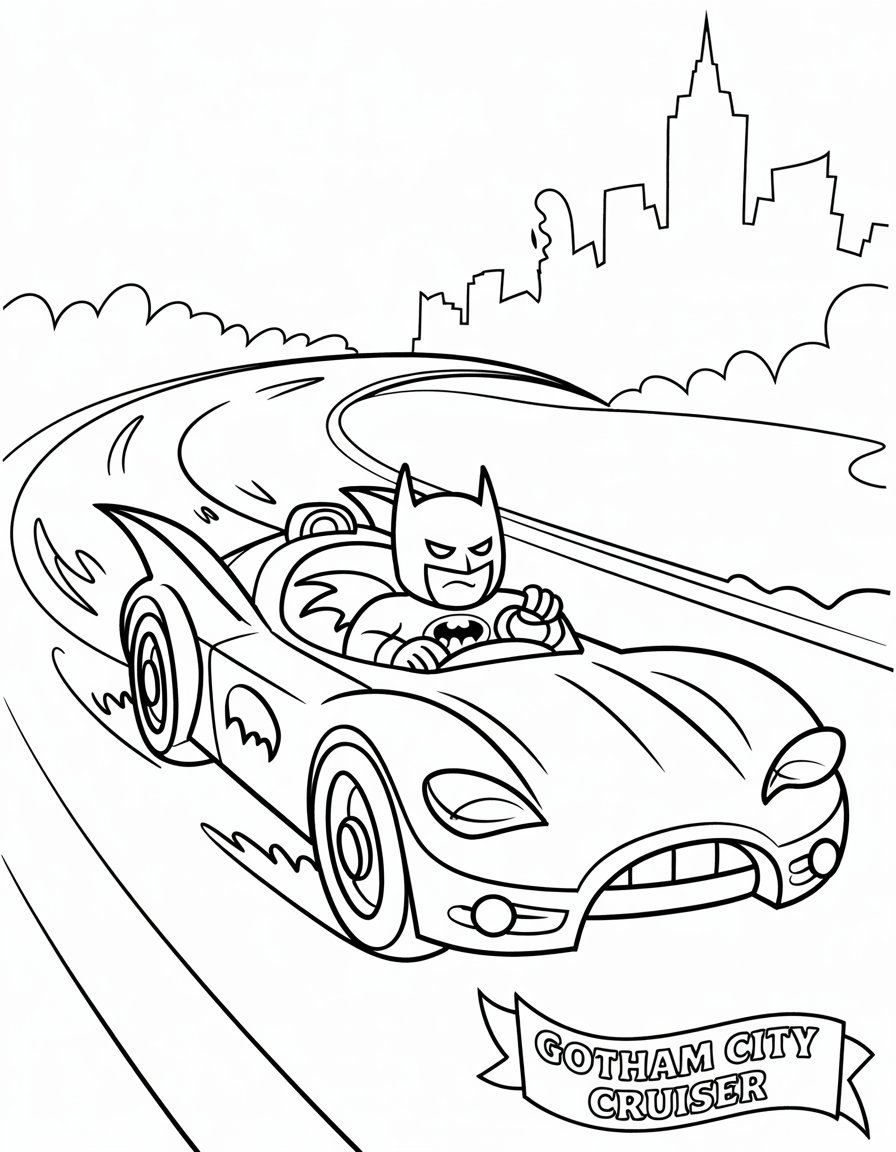 Batman's Fast Batmobile