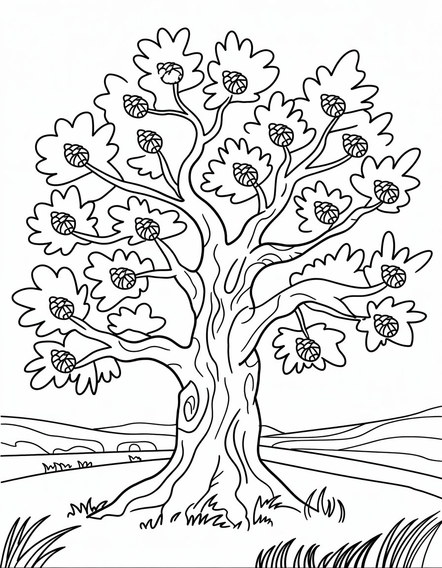 Big Strong Oak Tree