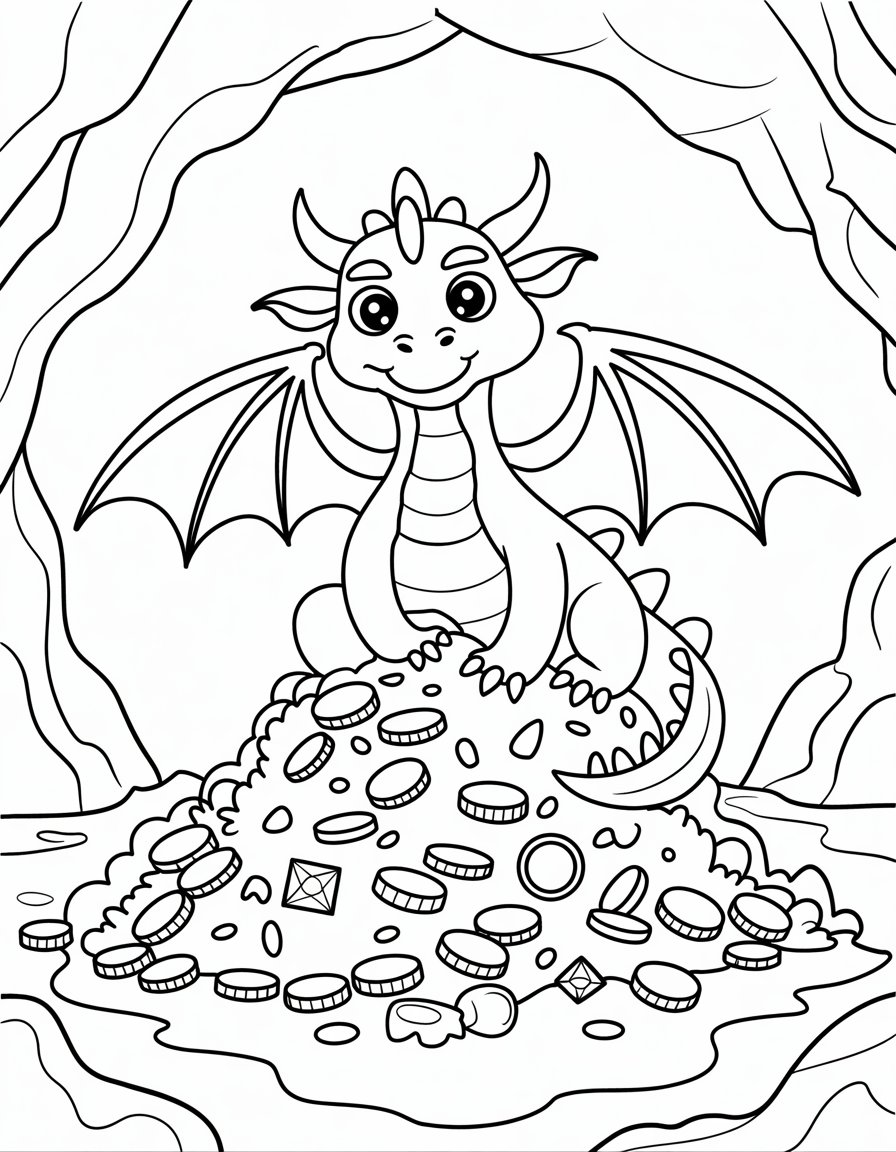 Dragon Guarding Treasure