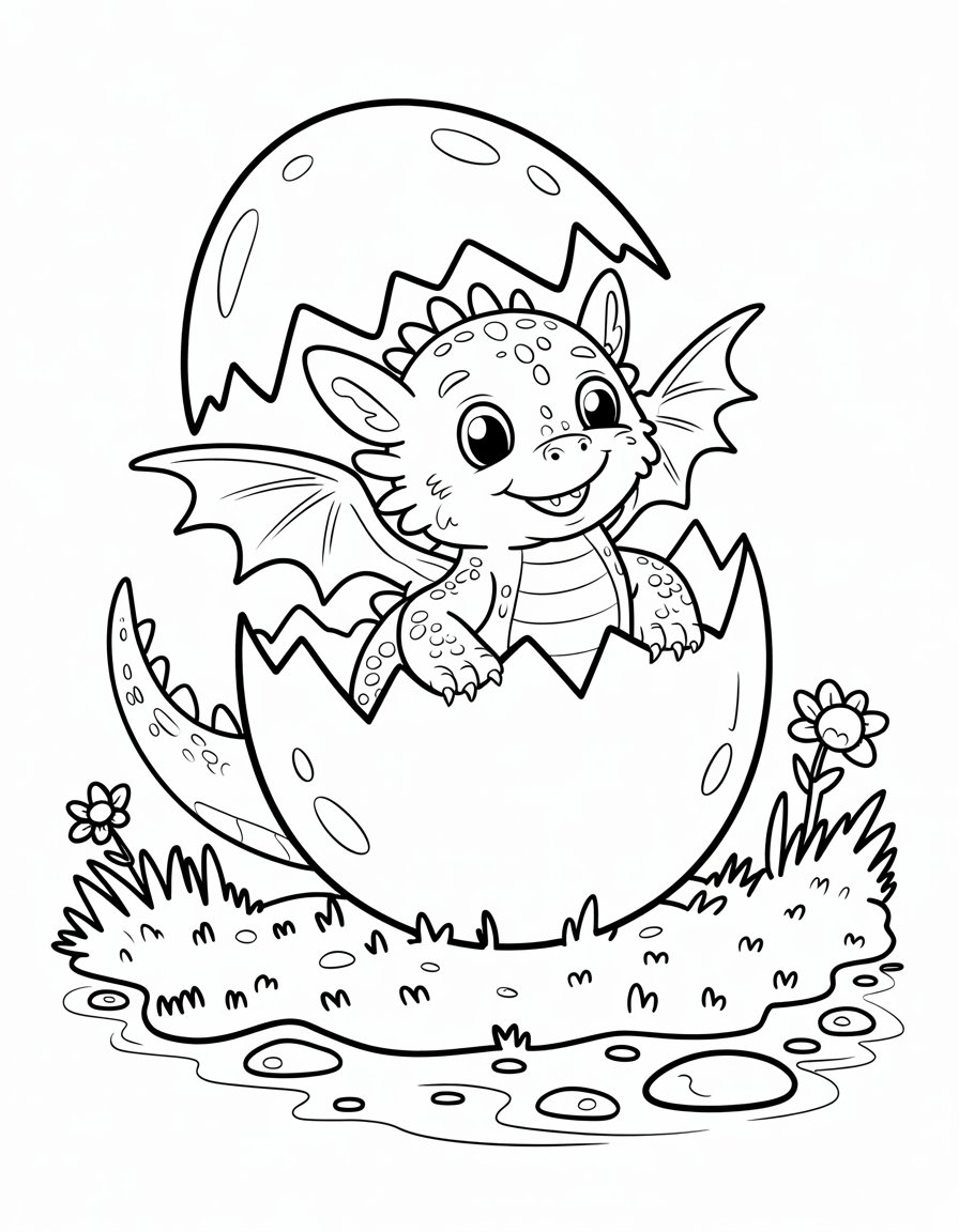 Hatching Baby Dragon