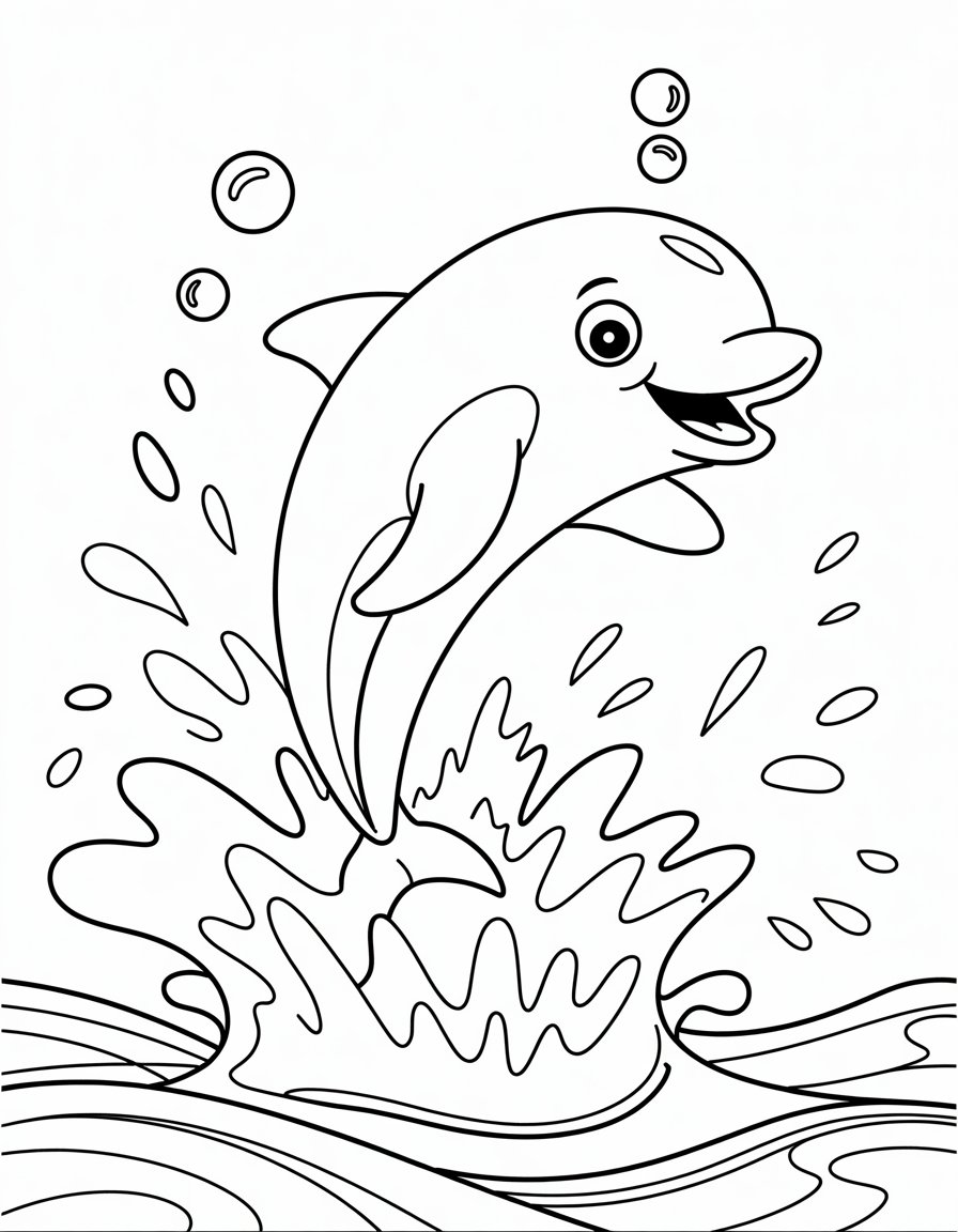 Leaping Playful Dolphin