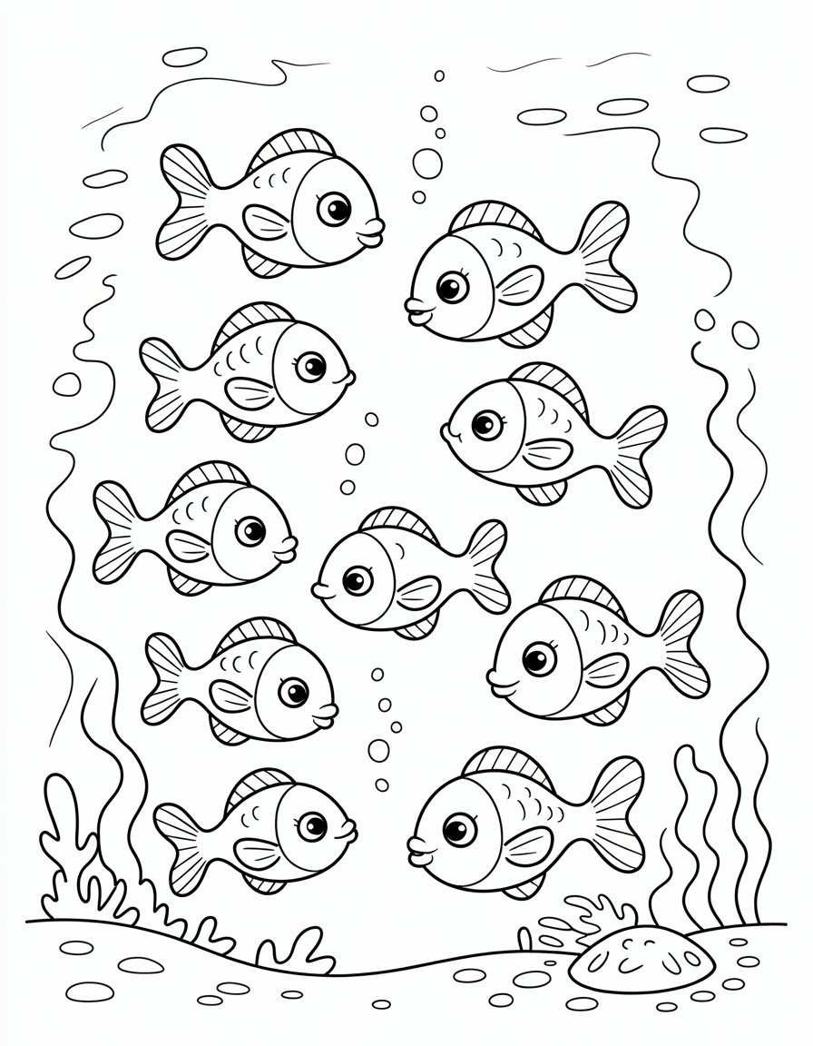 School of Tiny Fish