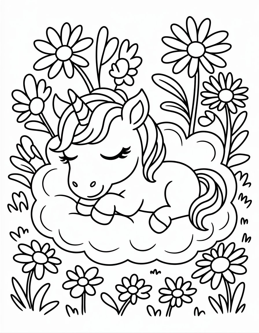 Sleeping Baby Unicorn