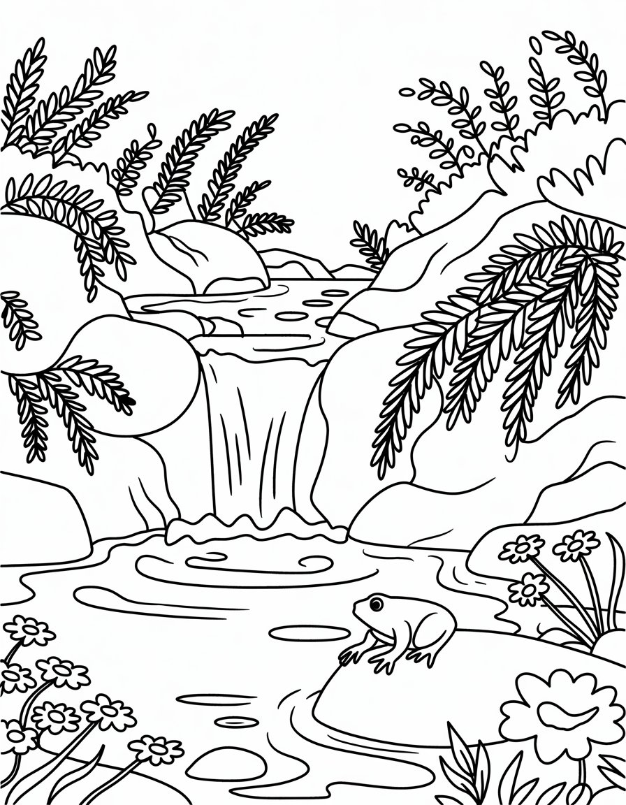 Sparkling Waterfall Fun