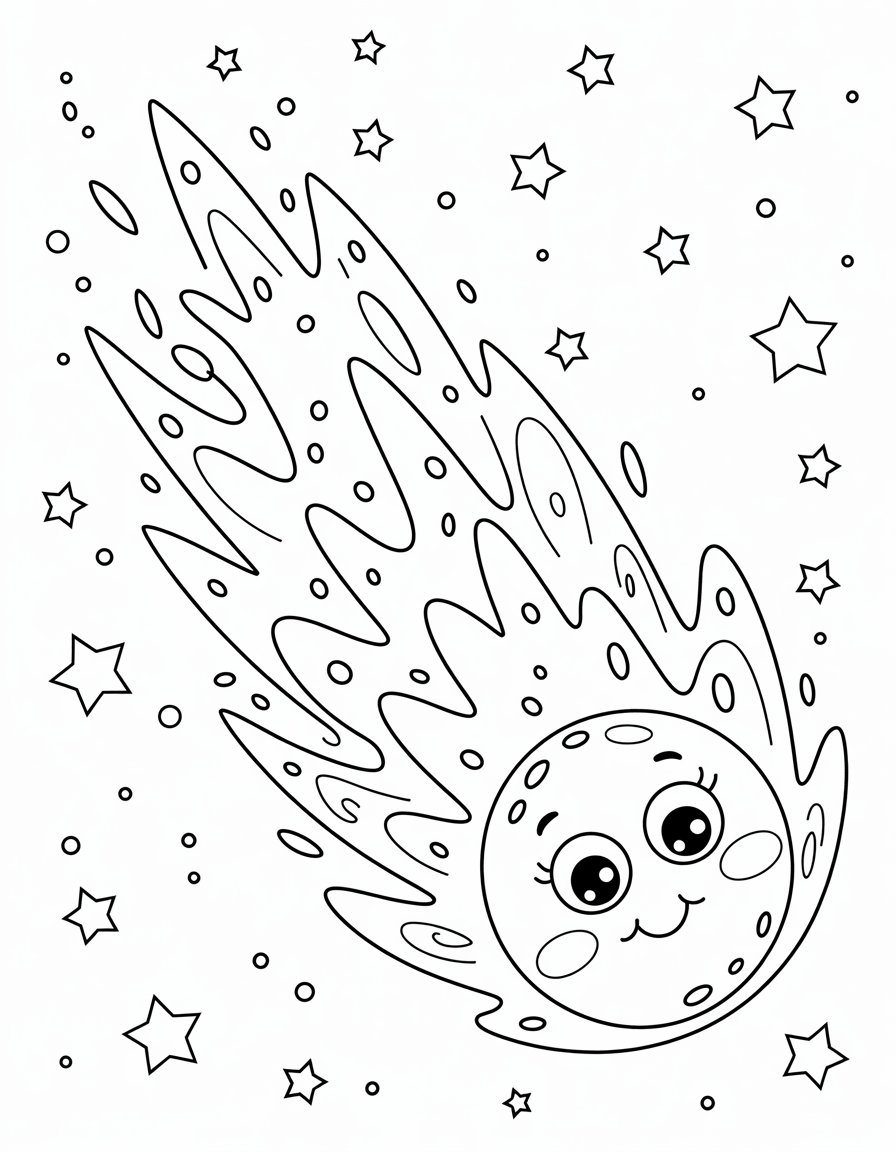 Speedy Space Comet