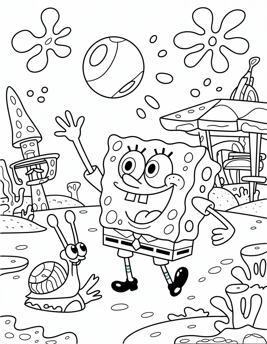 SpongeBob and Gary Fun