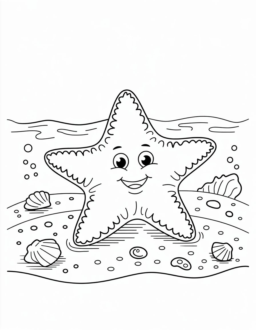Starfish on Sandy Bottom