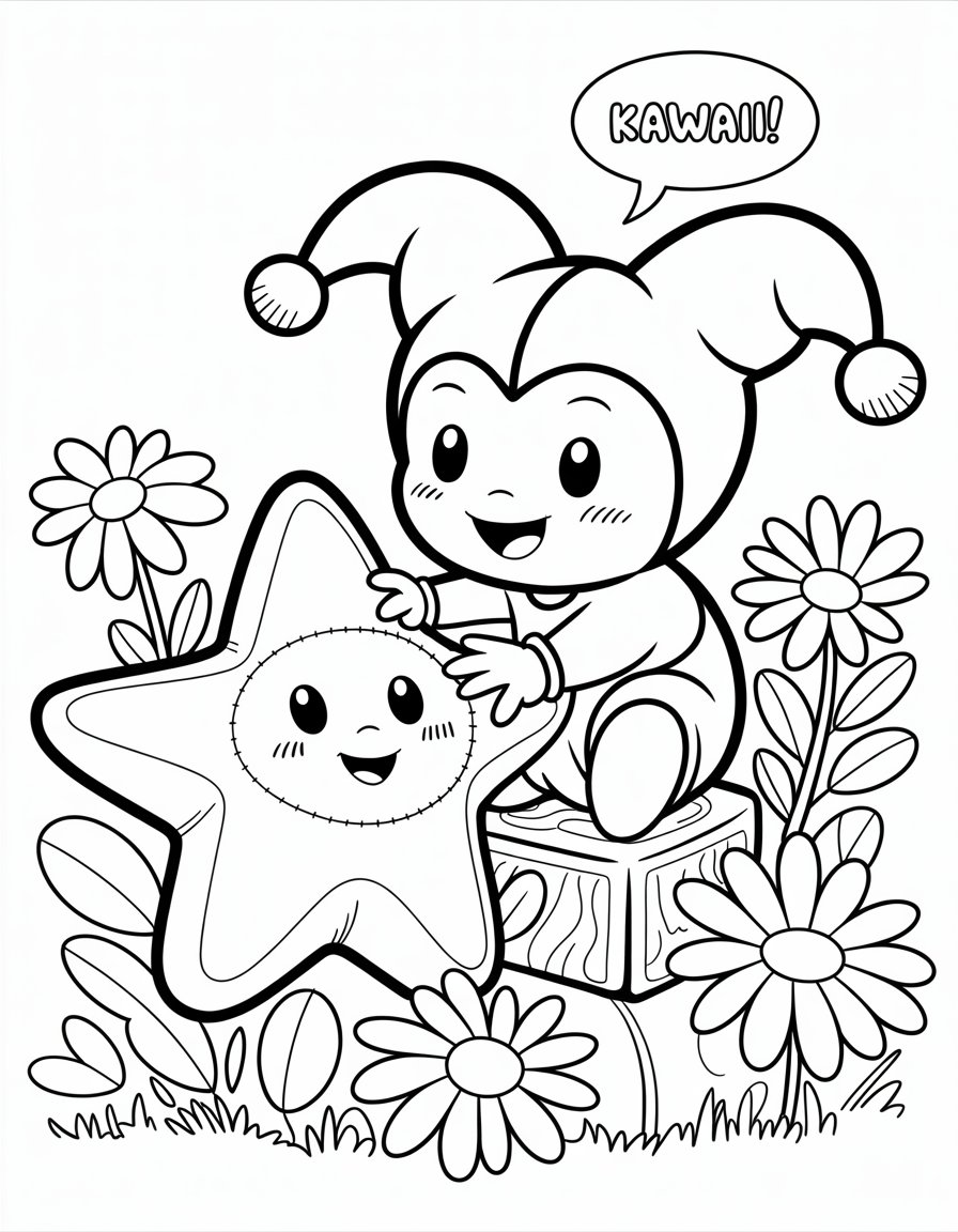 baby kuromi coloring page