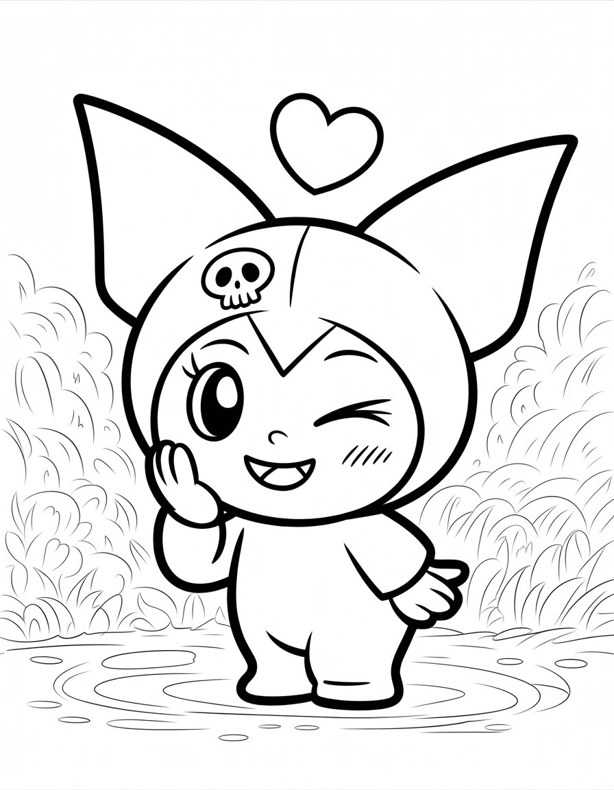 kawaii kuromi drawing
