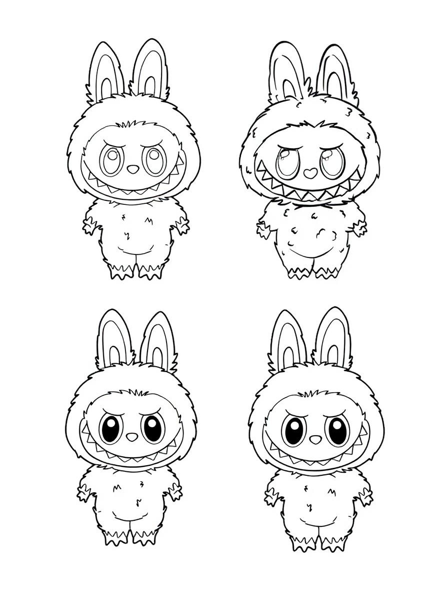 Labubu Coloring Pages