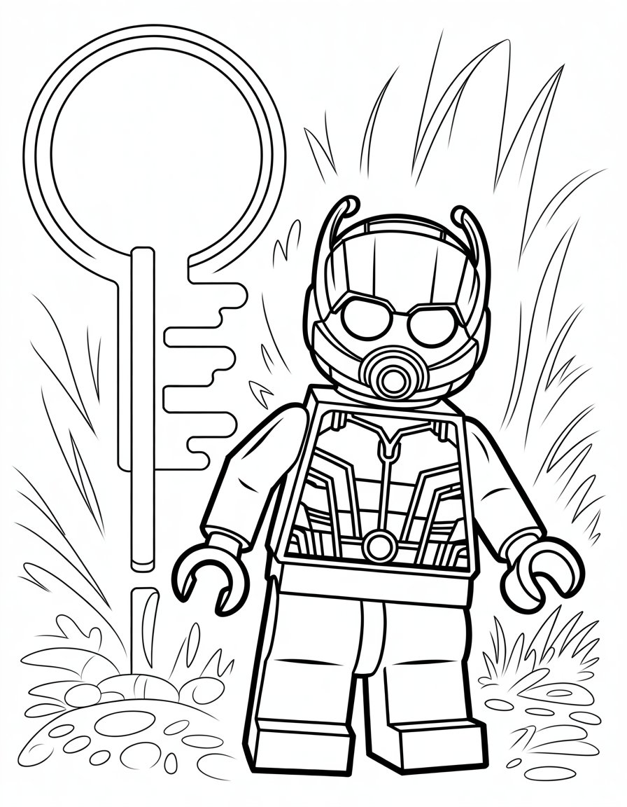 lego ant man coloring page