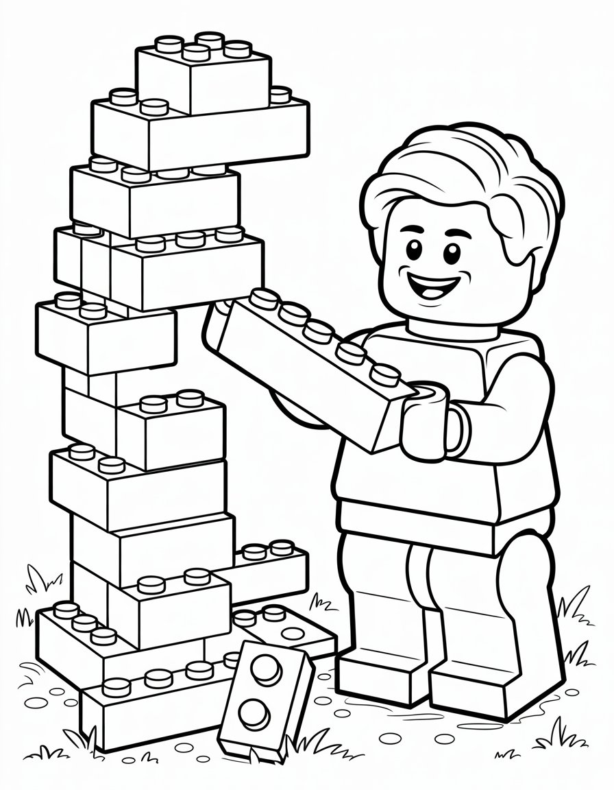 lego coloring page