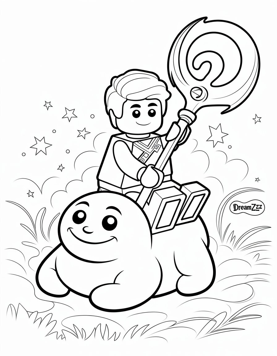 lego dreamzzz coloring page