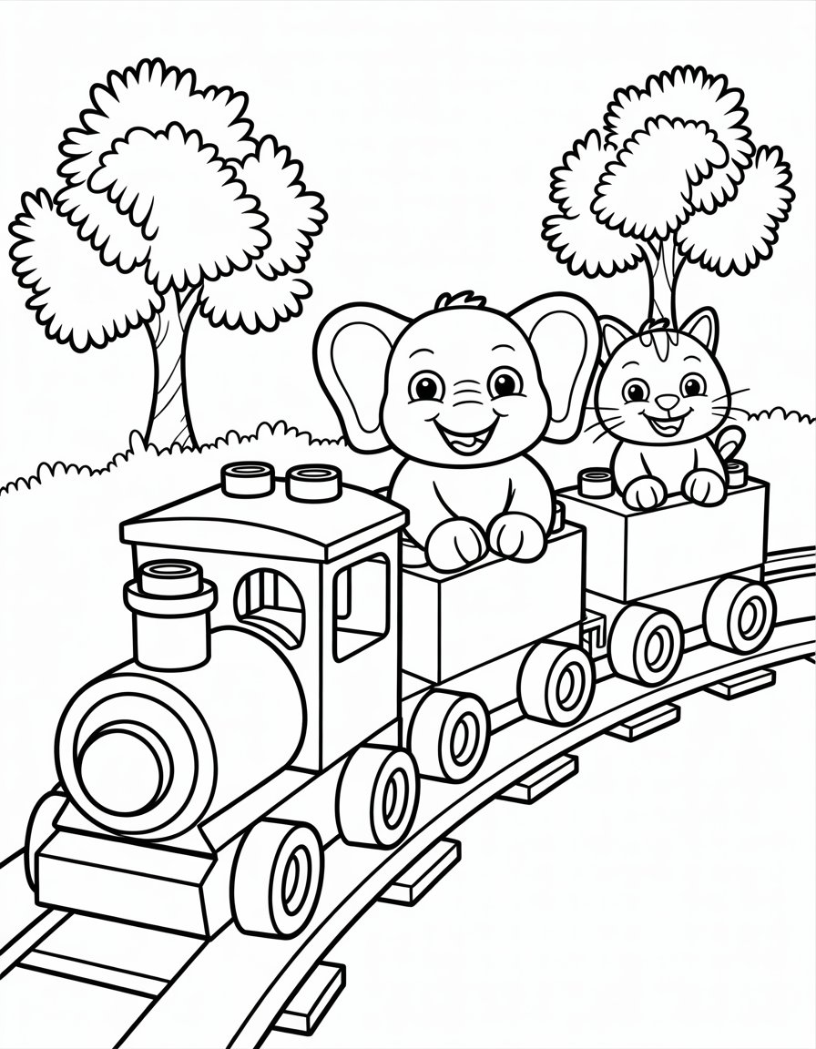 lego duplo coloring page