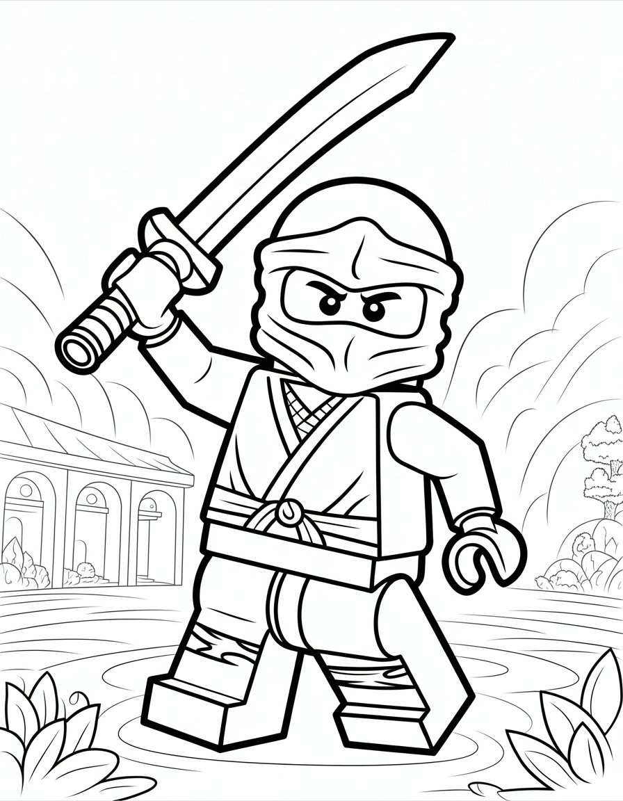 lego ninjago coloring page