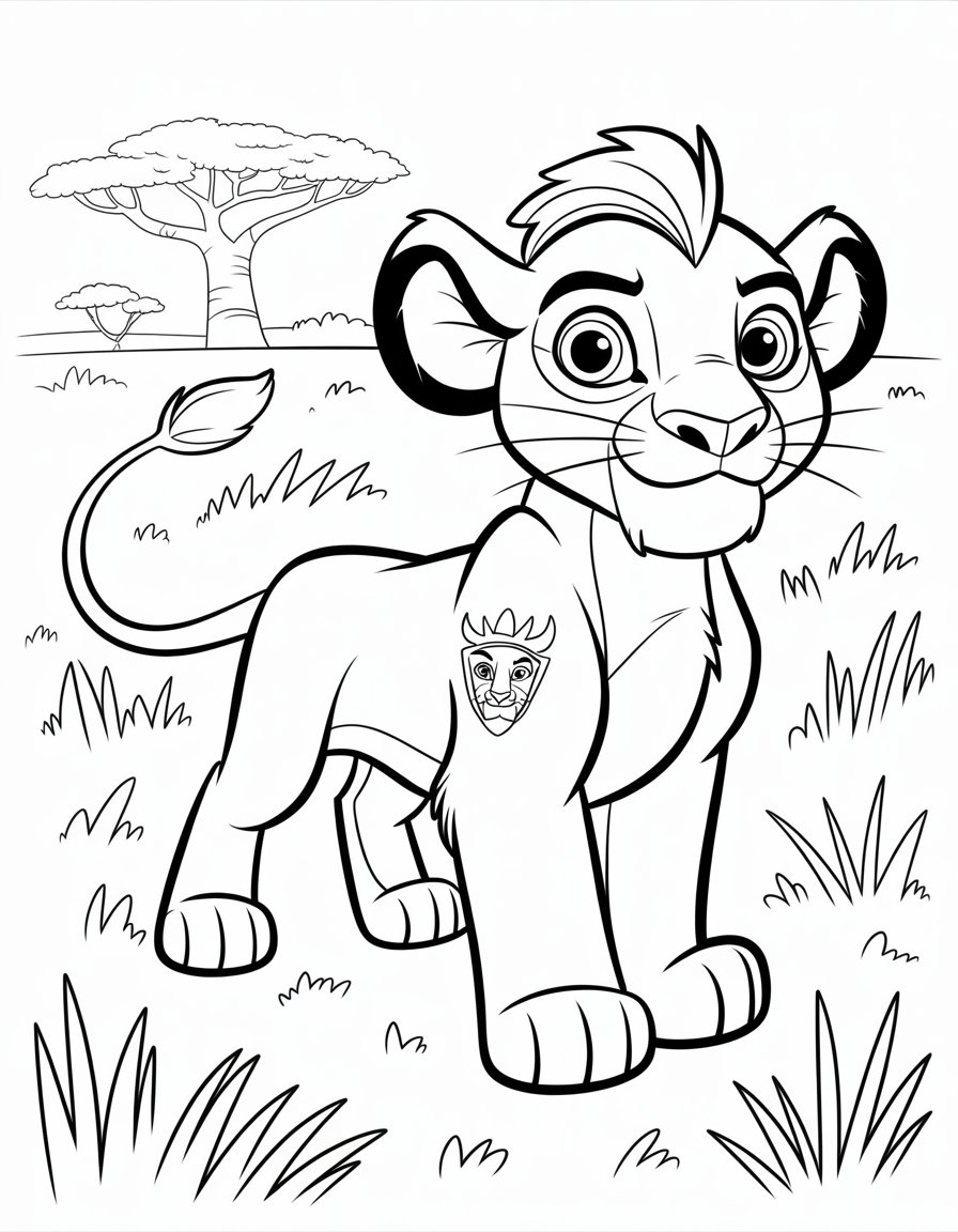 lion guard coloring page