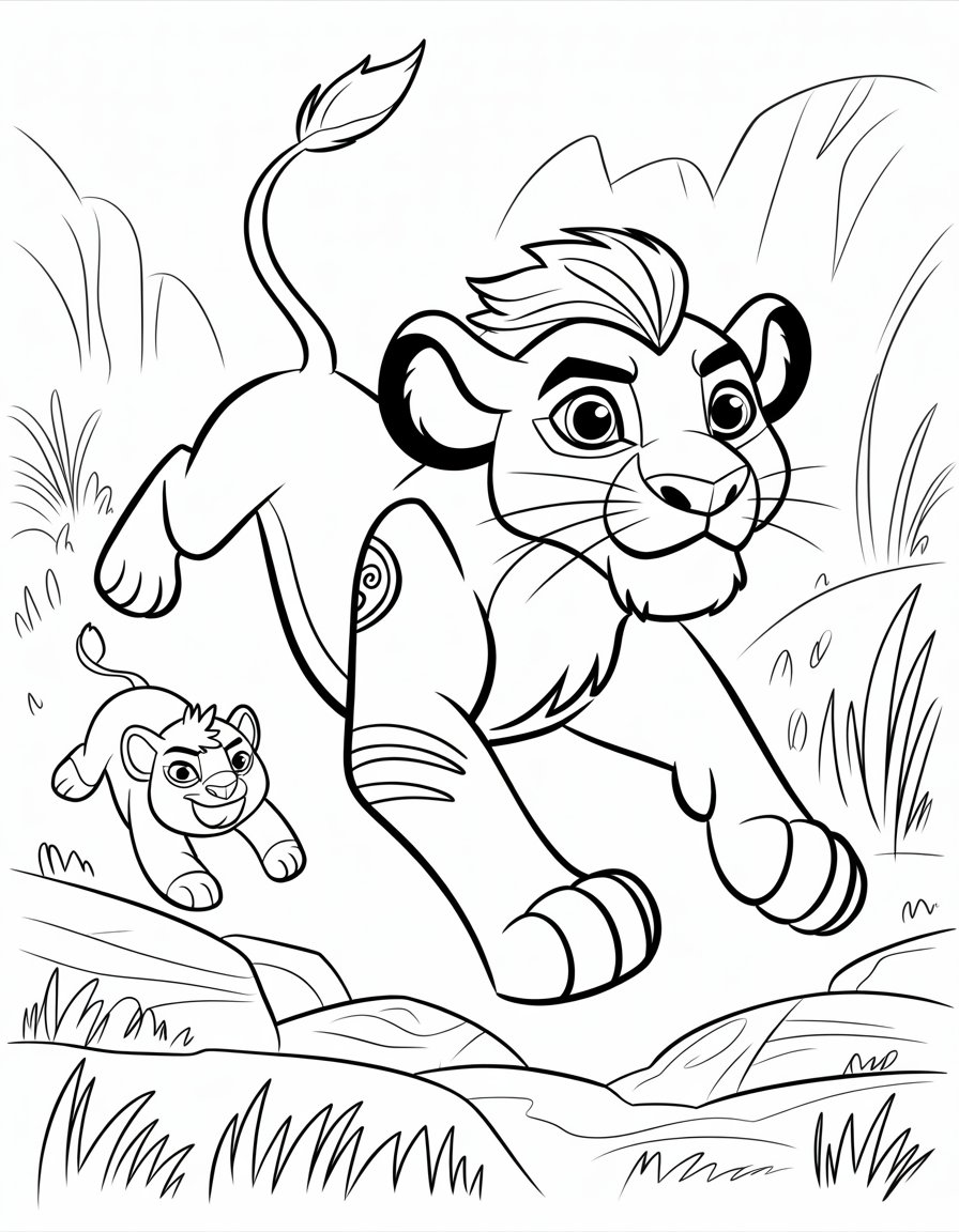 lion guard season 3 coloring page