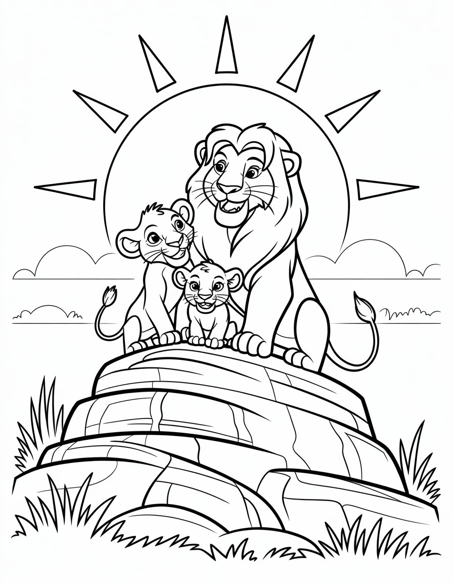 lion king coloring page