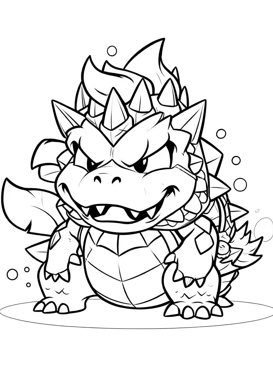 Baby Bowser coloring page