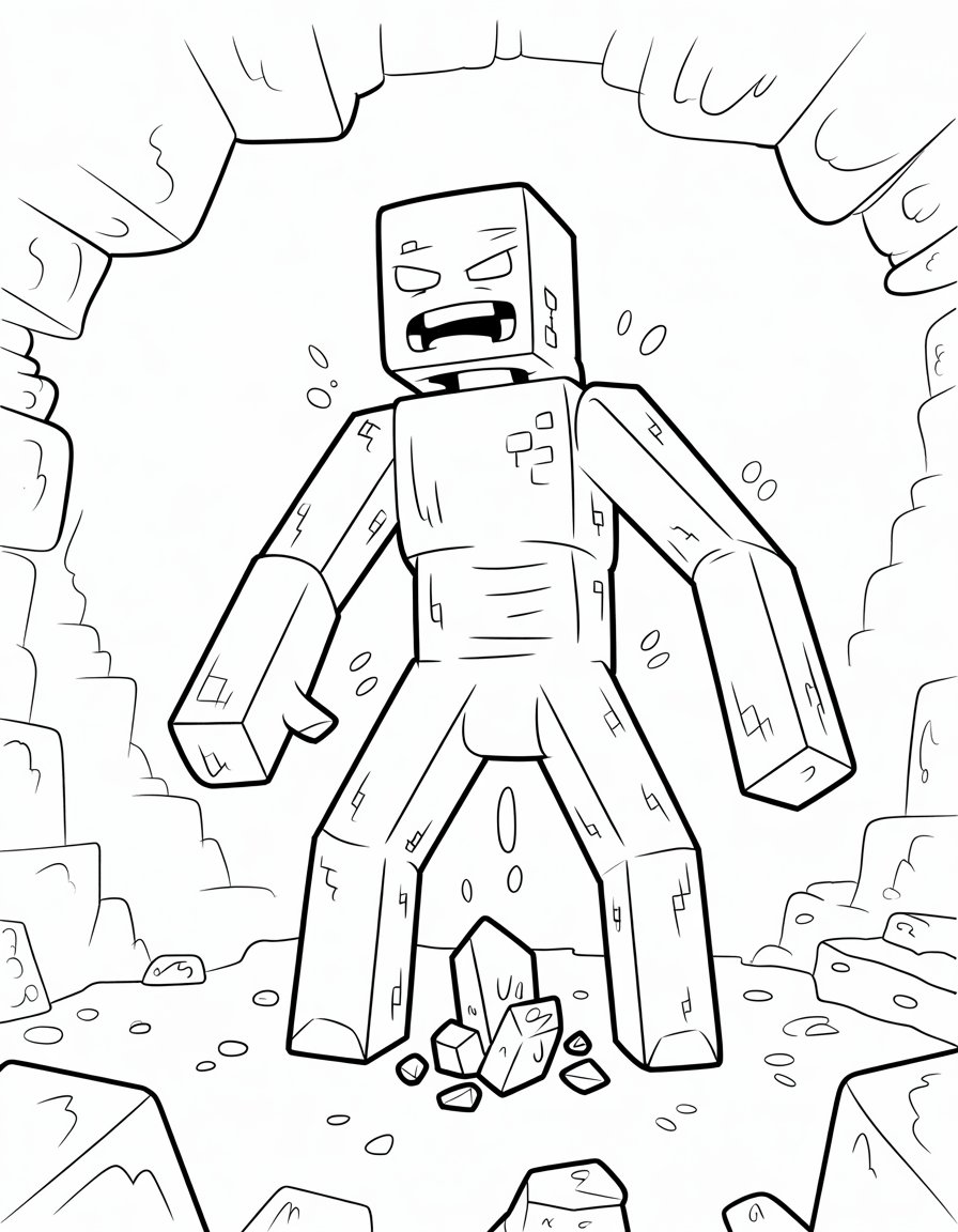 enderman mutant minecraft coloring page