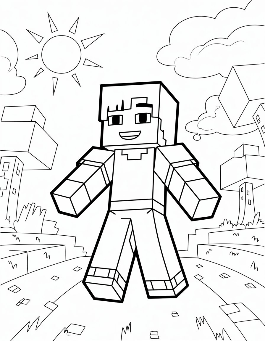 minecraft aphmau coloring page