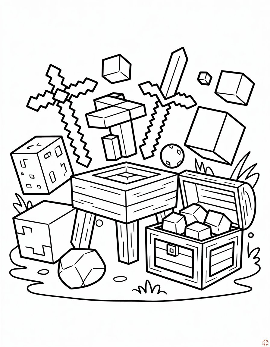 minecraft coloring page download