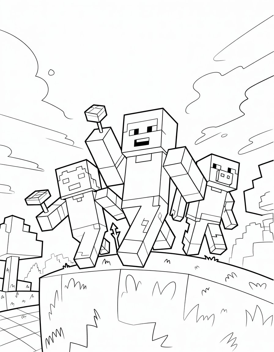 Minecraft Coloring Pages