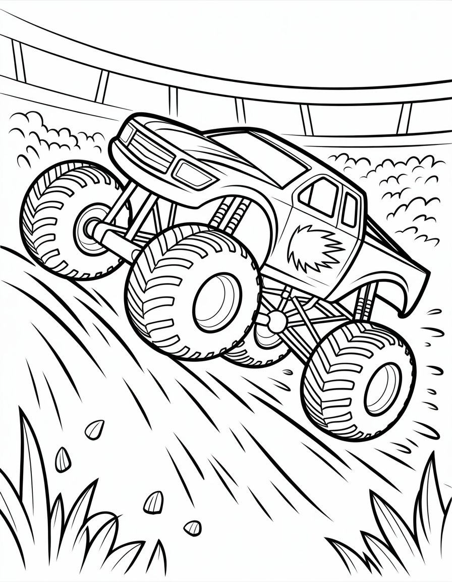 Monster Truck Coloring Pages