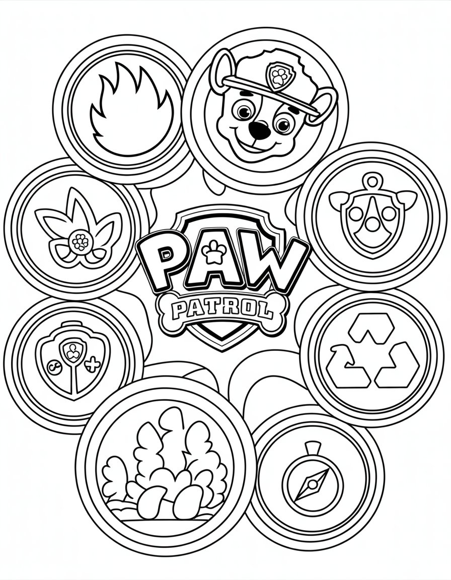 all paw patrol badges