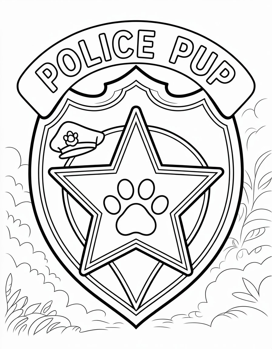 chases police badge
