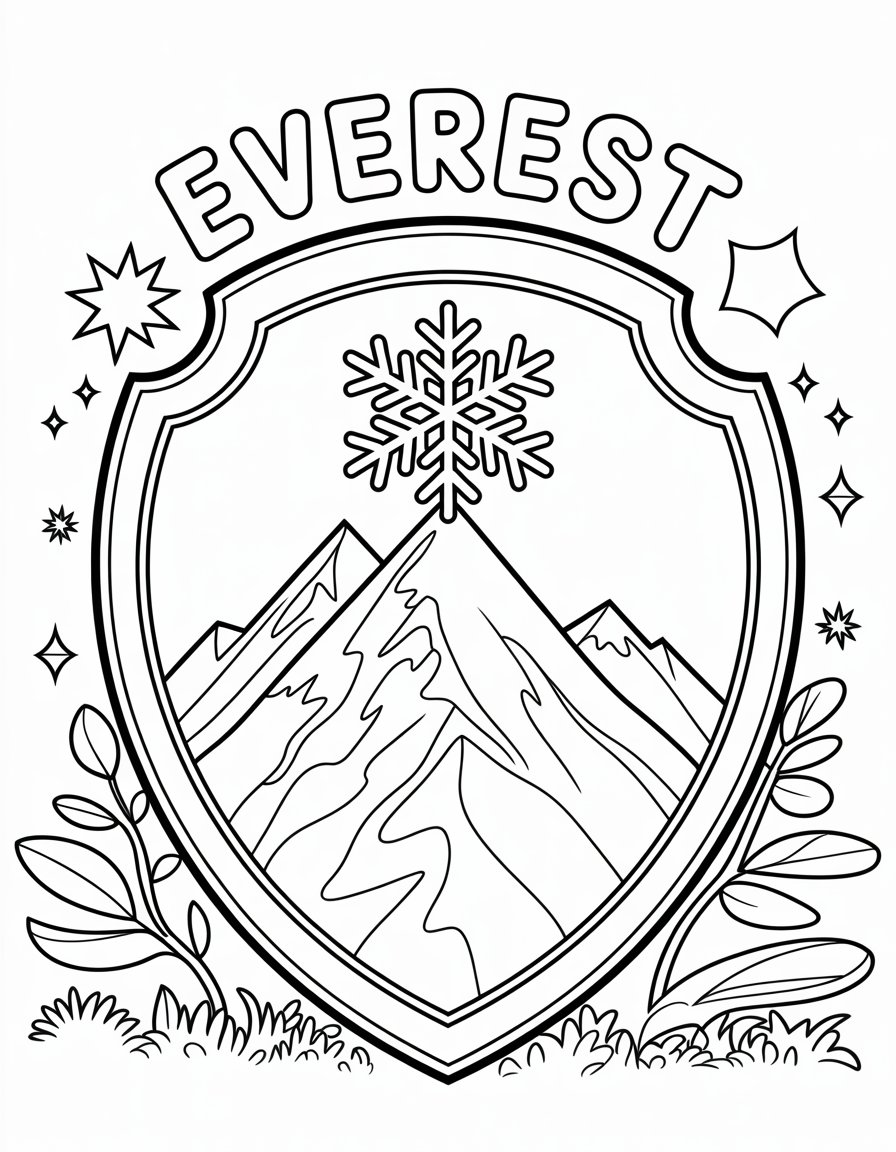 everests mountain badge