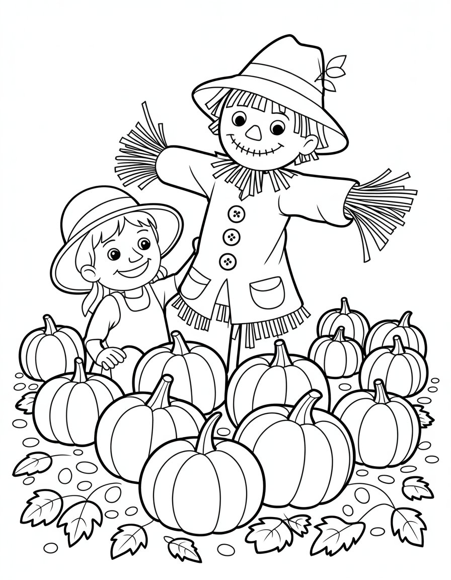 fall scarecrow building