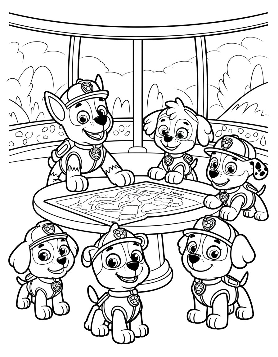paw patrol team meeting