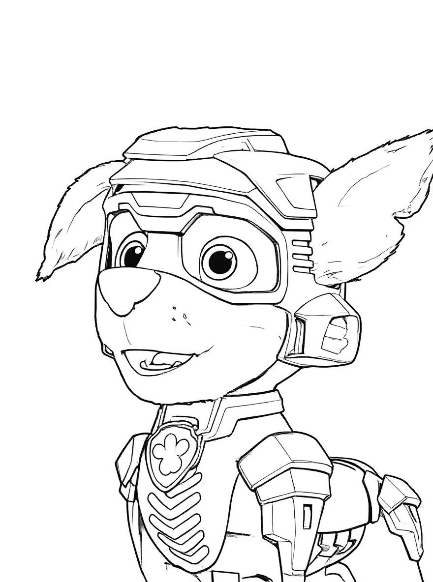 Rocky in Neon Green Suit coloring page