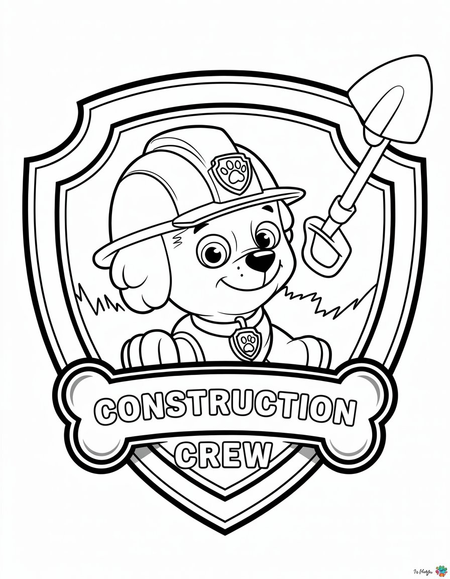 rubbles construction badge