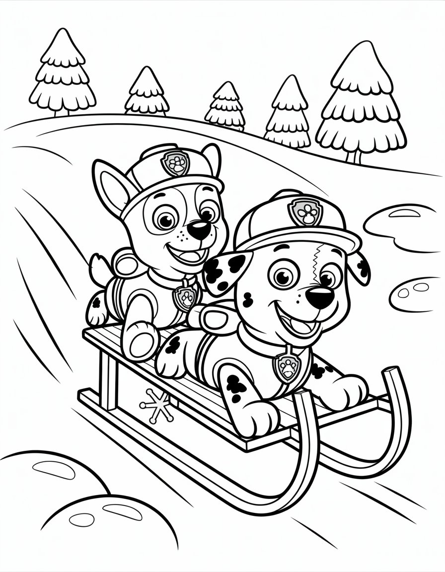 winter sledding adventure
