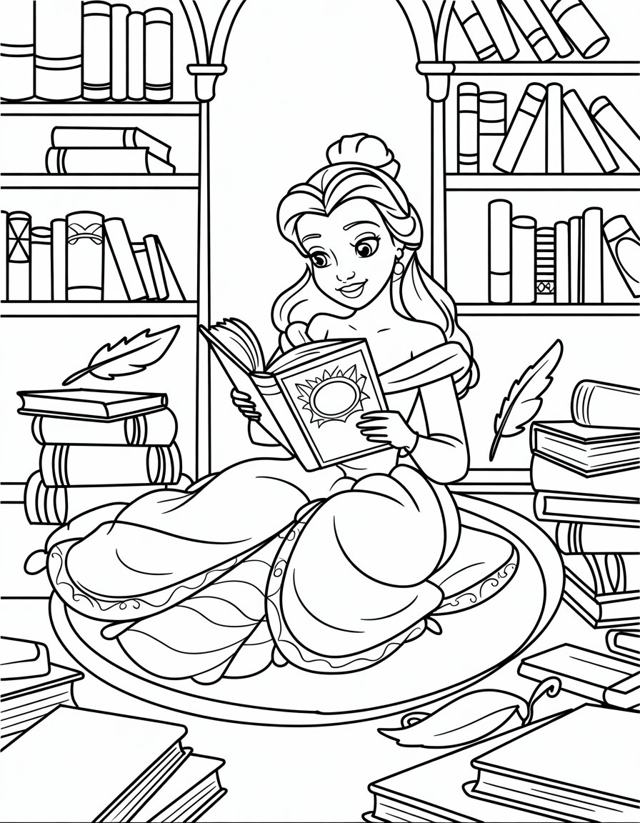 Belle Lost in a Book