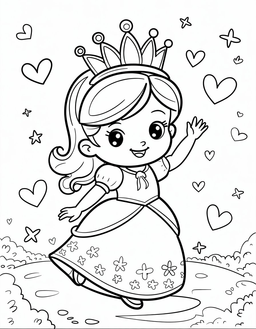 Cute Chibi Princess Waving