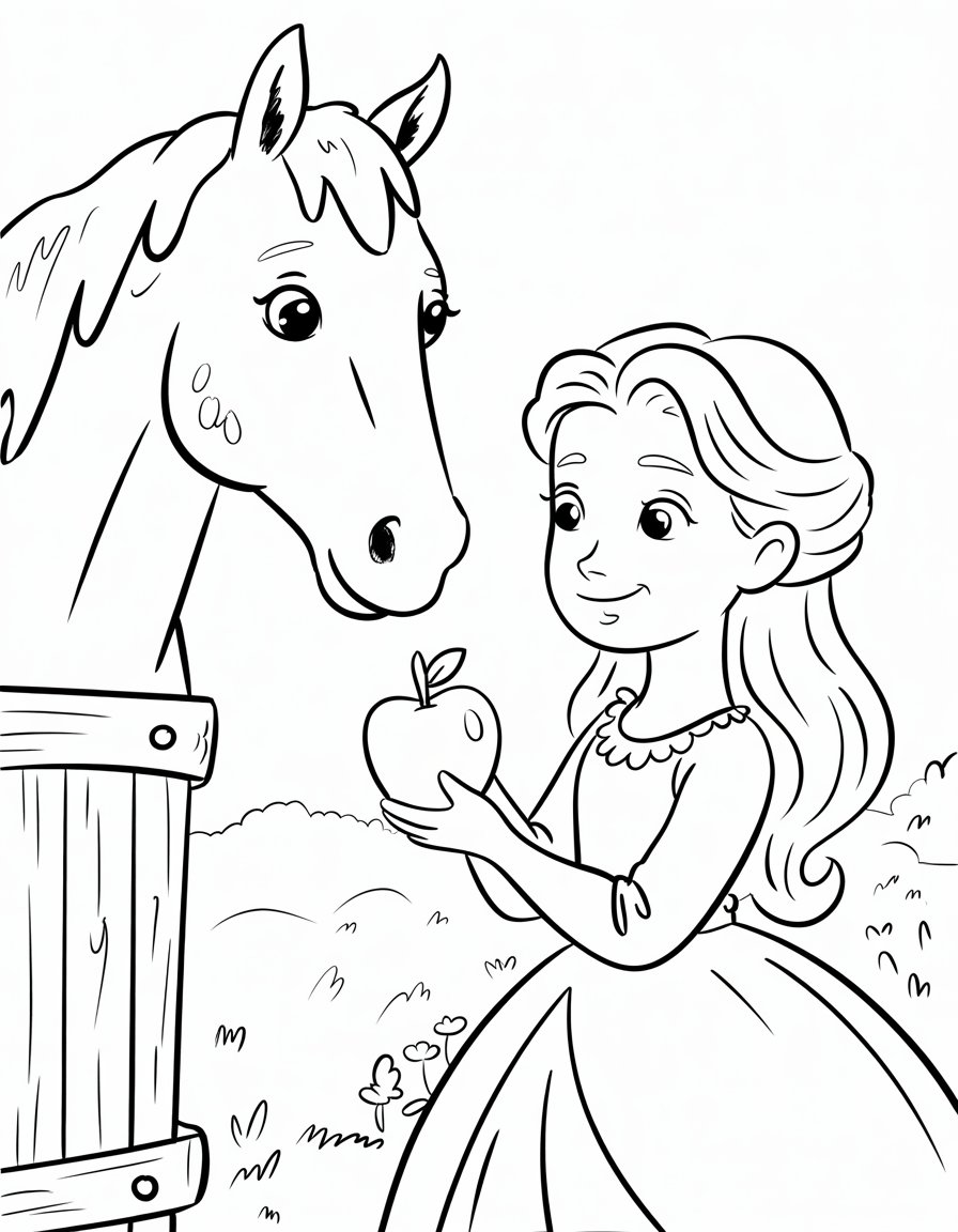 Princess and Her Noble Steed