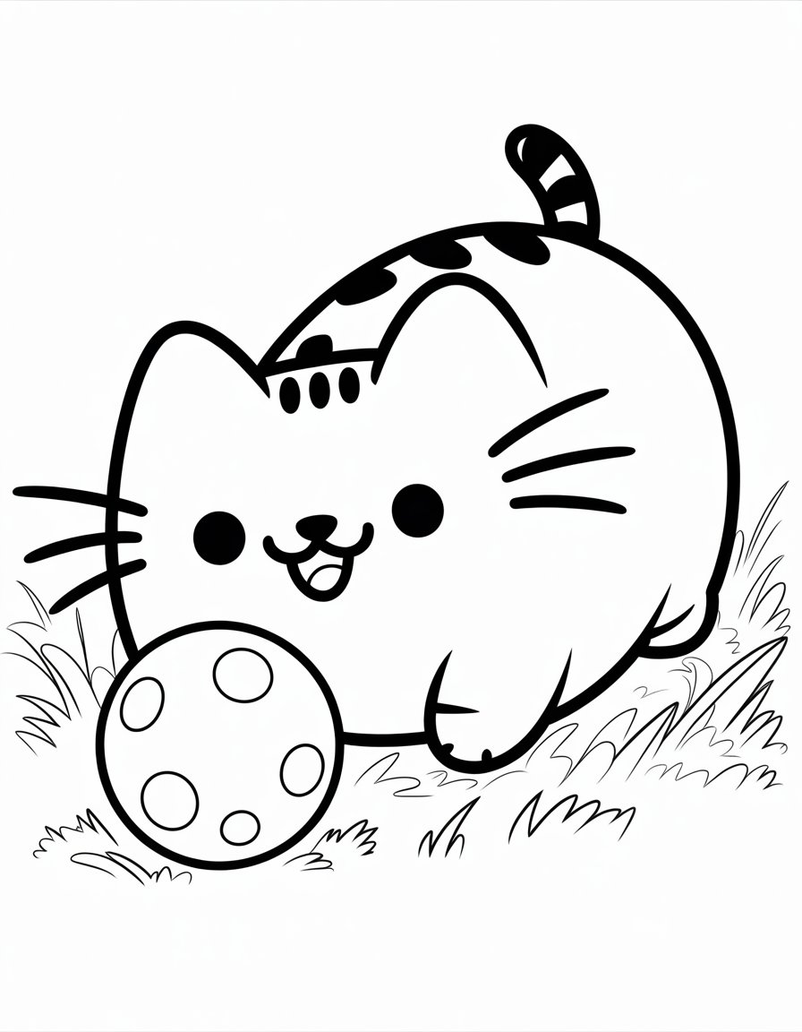 baby pusheen coloring page