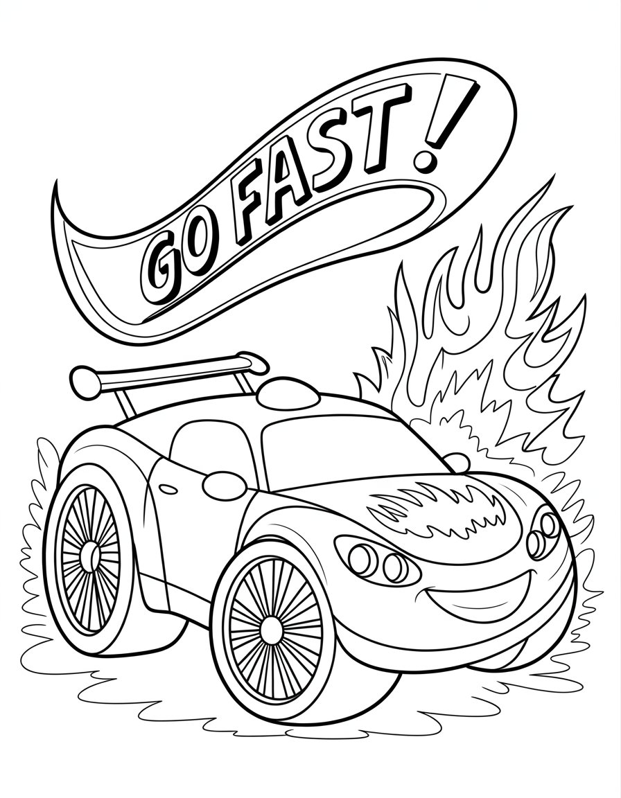 cool car coloring page