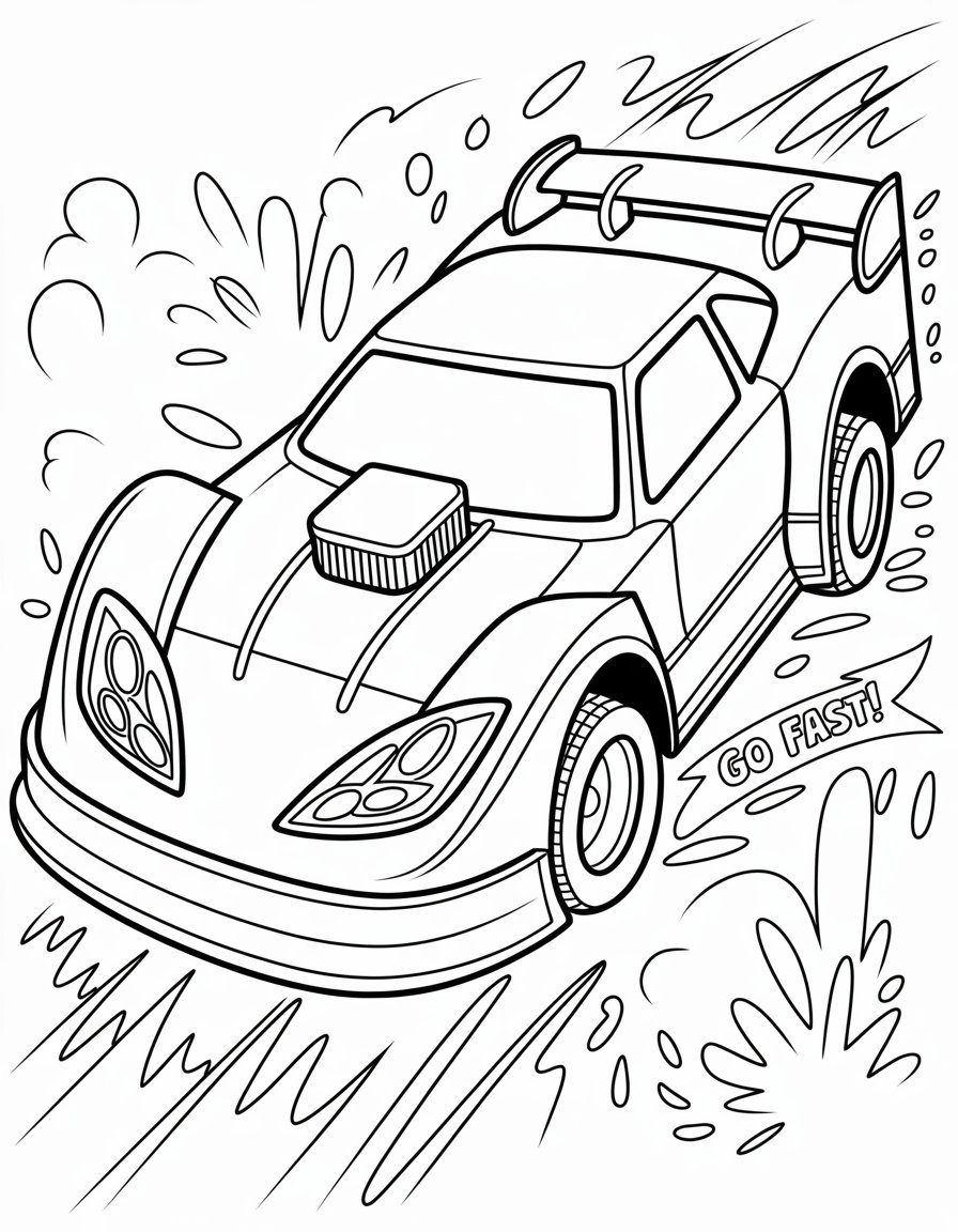 late model dirt car coloring page