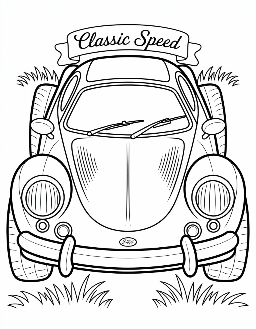 sport car coloring page