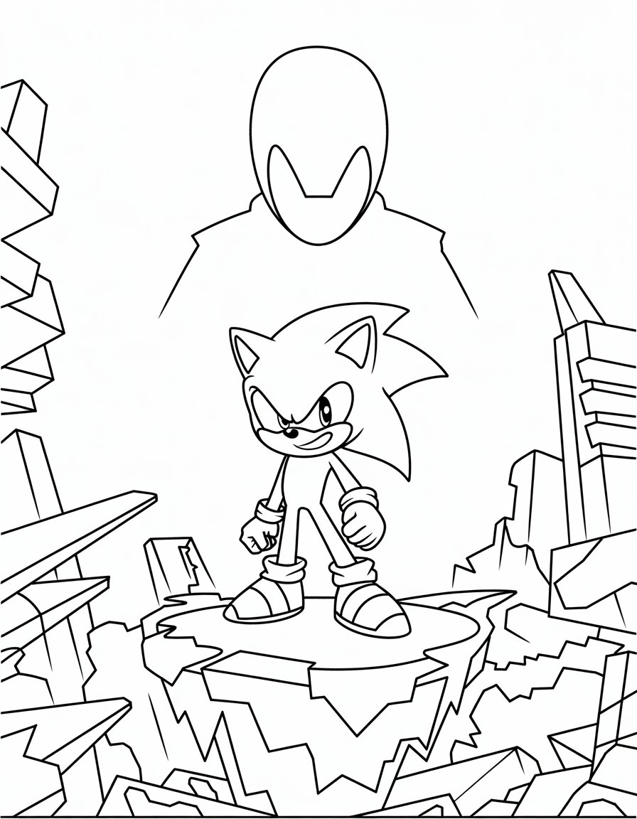sonic forces coloring page