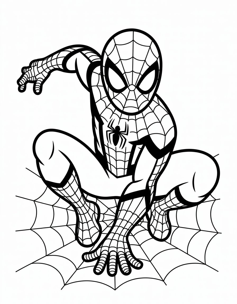 black spiderman no way home coloring page