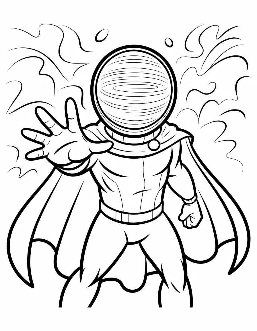 mysterio coloring page