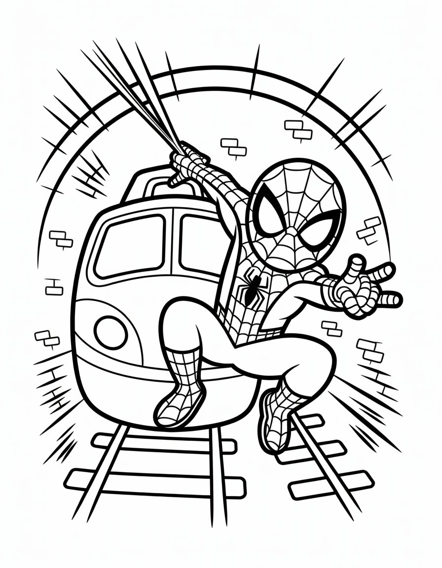 spiderman 2 coloring page