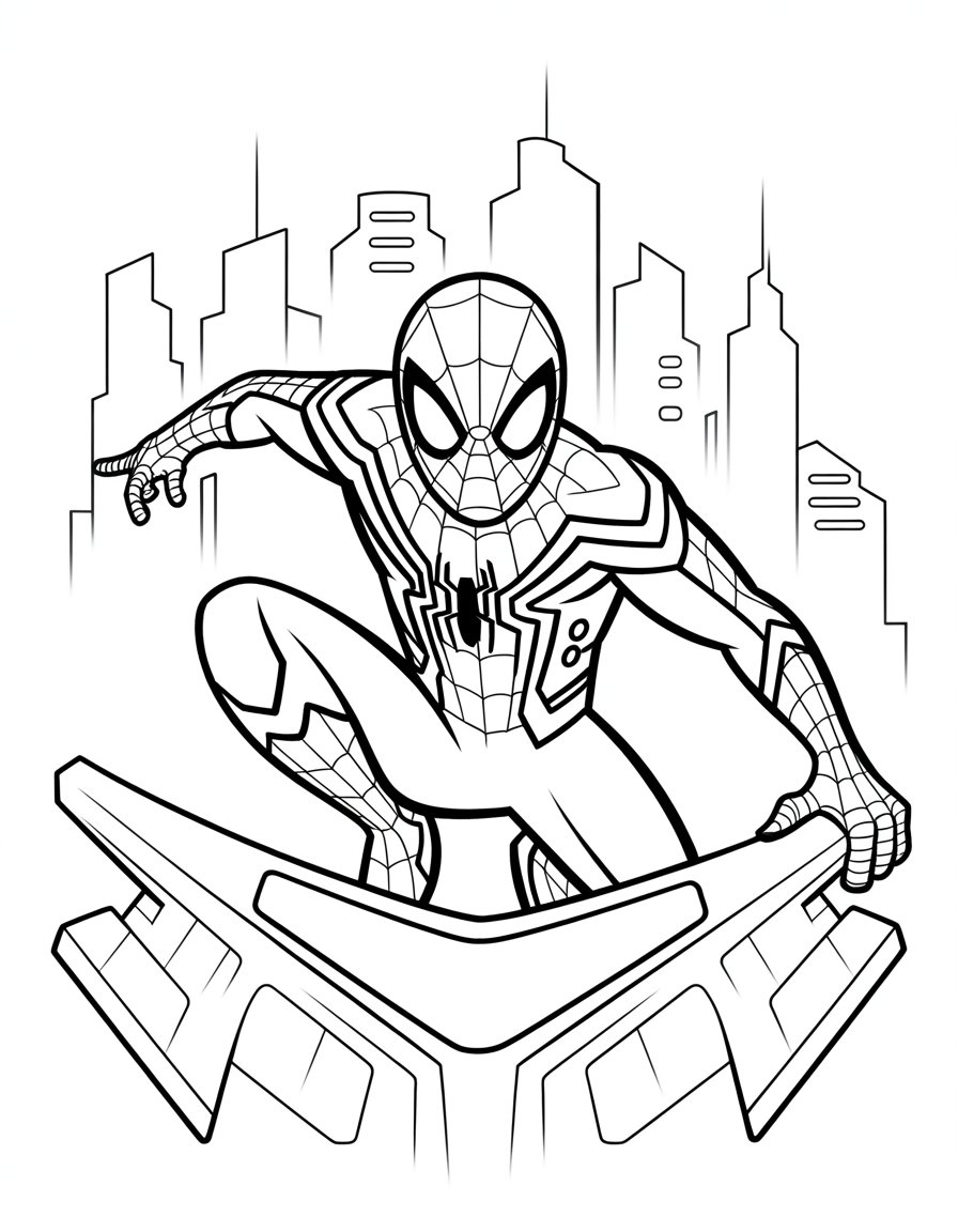 spiderman 2099 coloring page