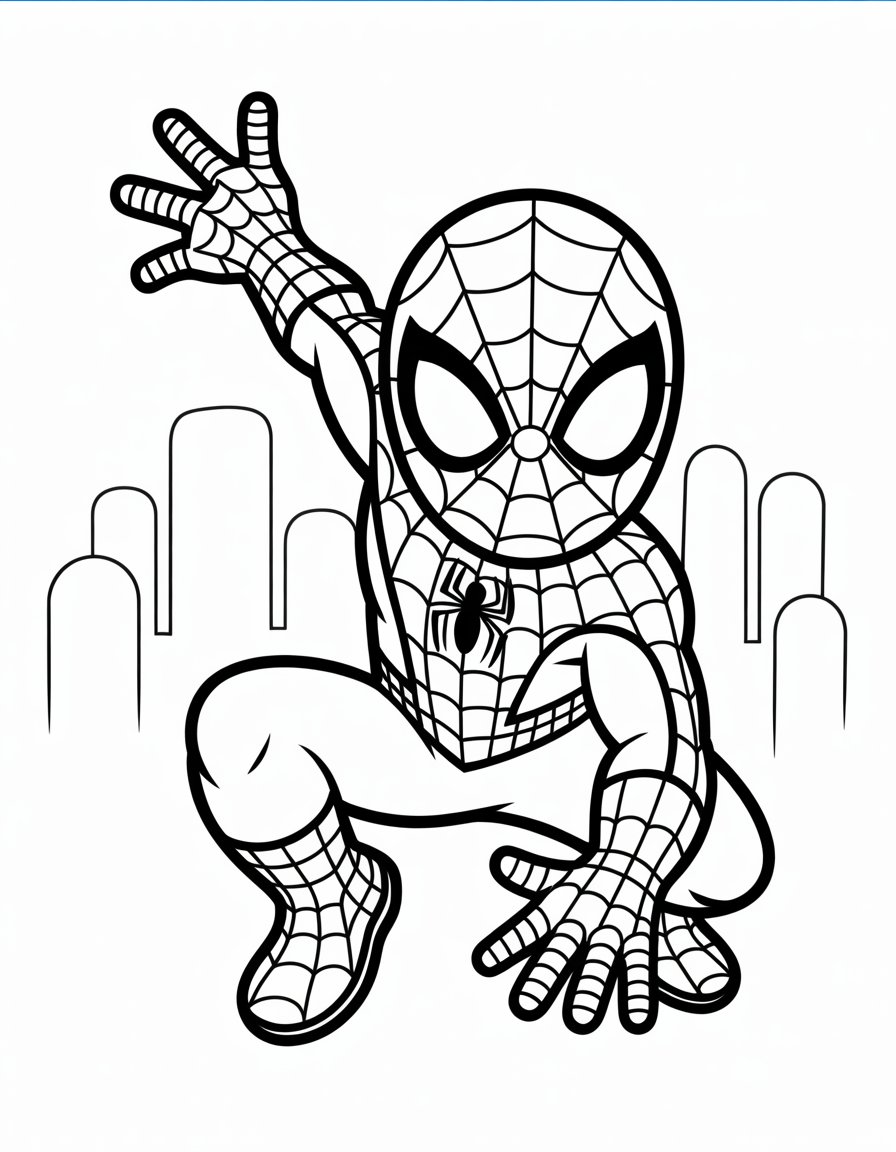 spiderman 3 coloring page