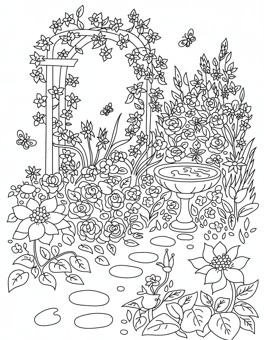 hard spring coloring page